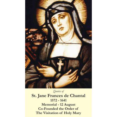 Saint Jane Frances de Chantel Holy Card (50 pack) -  - PC-285