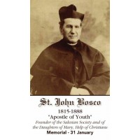 50pk Saint John Bosco Bulk Prayer-Cards (50 pack)