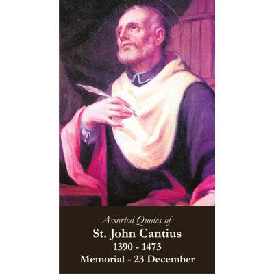 Saint John Cantius Prayer Card (50 pack) -  - PC-321