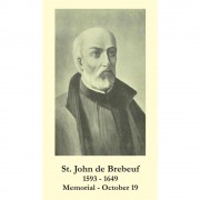 50pk Saint John de Brebeuf Bulk Prayer-Cards (50 pack) 50pk Saint John de Brebeuf Bulk Prayer-Cards (50 pack)