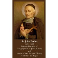 50pk Saint John Eudes Bulk Prayer-Cards (50 pack) 50pk Saint John Eudes Bulk Prayer-Cards (50 pack)