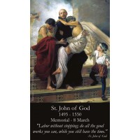 50pk Saint John of God Bulk Prayer-Cards (50 pack) 50pk Saint John of God Bulk Prayer-Cards (50 pack)