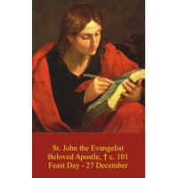 50pk Saint John the Evangelist Bulk Prayer-Cards (50 pack)