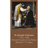 50pk Saint Joseph Calasanz Bulk Prayer-Cards (50 pack)