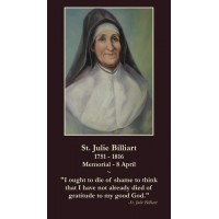 50pk Saint Julie Billiart Bulk Prayer-Cards (50 pack)