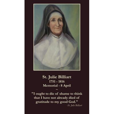 Saint Julie Billiart Prayer Card (50 pack) -  - PC-250