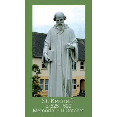 Saint Kenneth Prayer Card (50 pack) -  - PC-532