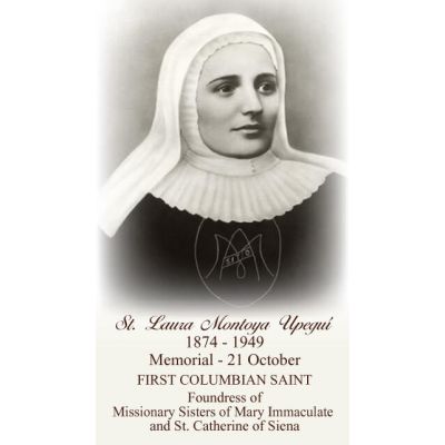 Saint Laura Montoya Upegui Holy Card (50 pack) -  - PC-499