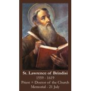 Saint Lawrence of Brindisi Prayer Card (50 pack)