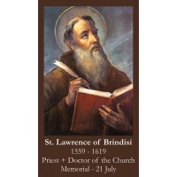 50pk Saint Lawrence of Brindisi Bulk Prayer-Cards (50 pack) 50pk Saint Lawrence of Brindisi Bulk Prayer-Cards (50 pack)