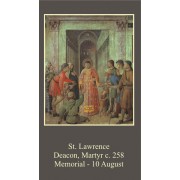 50pk Saint Lawrence Bulk Prayer-Cards (50 pack) 50pk Saint Lawrence Bulk Prayer-Cards (50 pack)