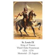 Saint Louis IX Prayer Card (50 pack)
