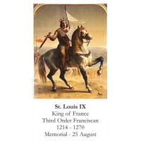50pk Saint Louis IX Bulk Prayer-Cards (50 pack) 50pk Saint Louis IX Bulk Prayer-Cards (50 pack)