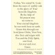 Saint Louis IX Prayer Card (50 pack) - - PC-561 Saint Louis IX Prayer Card (50 pack) - - PC-561