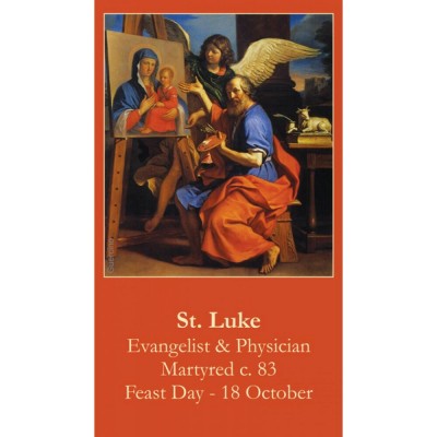 Saint Luke Prayer Card (50 pack) - - PC-463 Saint Luke Prayer Card (50 pack) - - PC-463