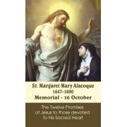 Saint Margaret Mary Alacoque Prayer Card (50 pack)