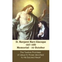 50pk Saint Margaret Mary Alacoque Bulk Prayer-Cards (50 pack)