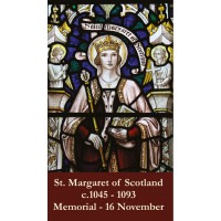 50pk Saint Margaret of Scotland Bulk Prayer-Cards (50 pack)