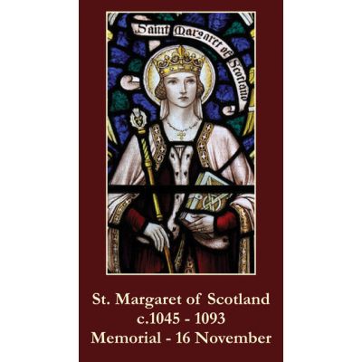 Saint Margaret of Scotland Prayer Card (50 pack) -  - PC-236