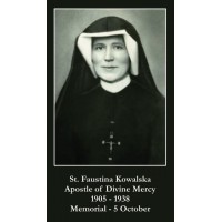 50pk Saint Maria Faustina Bulk Prayer-Cards (50 pack)