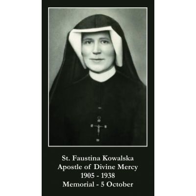 Saint Maria Faustina Prayer Card (50 pack) -  - PC-201