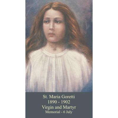 Saint Maria Goretti Prayer Card (50 pack) -  - PC-152