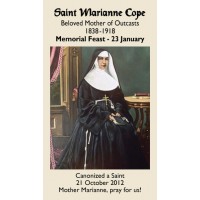 50pk Saint Marianne Cope Bulk Prayer-Cards (50 pack)