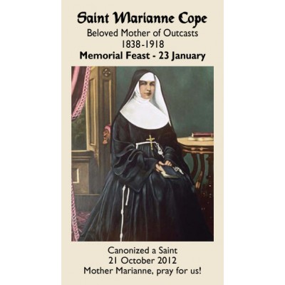 Saint Marianne Cope Prayer Card (50 pack) - - PC-94 Saint Marianne Cope Prayer Card (50 pack) - - PC-94