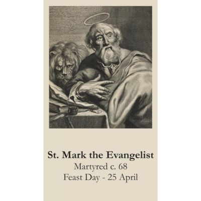 Saint Mark Prayer Card (50 pack) -  - PC-464