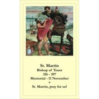 50pk Saint Martin of Tours Bulk Prayer-Cards (50 pack)