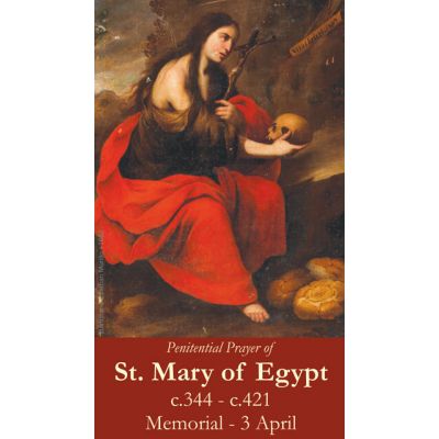 Saint Mary of Egypt Prayer Card (50 pack) -  - PC-371