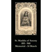 Saint Matilda Prayer Card (50 pack)
