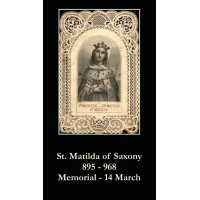 50pk Saint Matilda Bulk Prayer-Cards (50 pack)