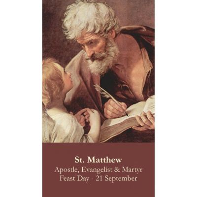 Saint Matthew Prayer Card (50 pack) -  - PC-327