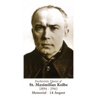 50pk Saint Maximillian Kolbe Bulk Prayer-Cards (50 pack)
