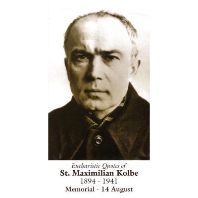 Saint Maximillian Kolbe Prayer Card (50 pack) -  - PC-33