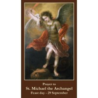 50pk Saint Michael the Archangel Bulk Prayer-Cards (50 pack)