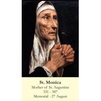 50pk Saint Monica Bulk Prayer-Cards (50 pack)