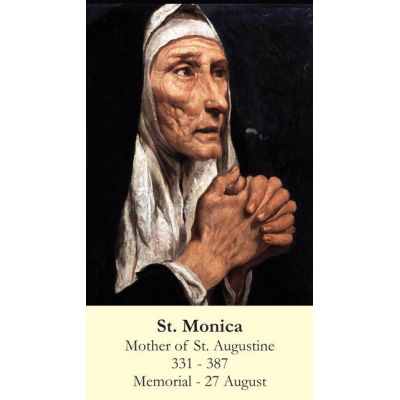 Saint Monica Prayer Card (50 pack) -  - PC-287