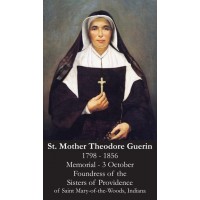 50pk Saint Mother Theodore Guerin Bulk Prayer-Cards (50 pack)