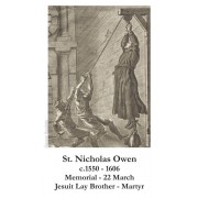 50pk Saint Nicholas Owen Bulk Prayer-Cards (50 pack)