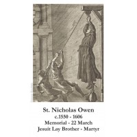 50pk Saint Nicholas Owen Bulk Prayer-Cards (50 pack) 50pk Saint Nicholas Owen Bulk Prayer-Cards (50 pack)