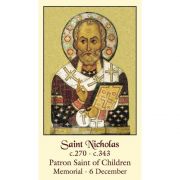 Saint Nicholas Prayer for Children Holy Card (50 pack)