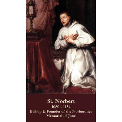 Saint Norbert Prayer Card (50 pack) -  - PC-293