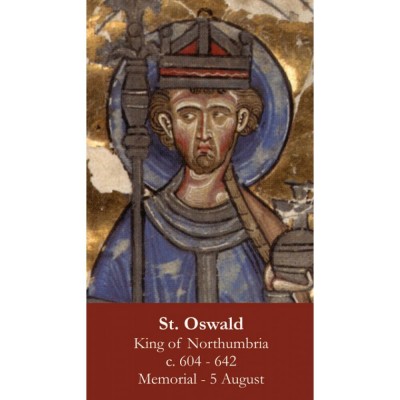 Saint Oswald Prayer Card (50 pack) - - PC-310 Saint Oswald Prayer Card (50 pack) - - PC-310