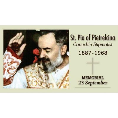 Saint Padre Pio Prayer Card (50 pack) -  - PC-26