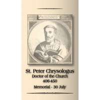 50pk Saint Peter Chrysologus Bulk Prayer-Cards (50 pack)