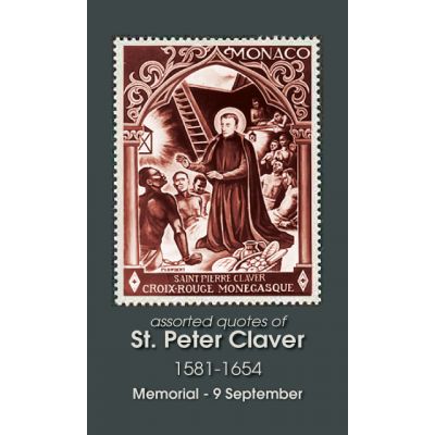 Saint Peter Claver Prayer Card (50 pack) -  - PC-62