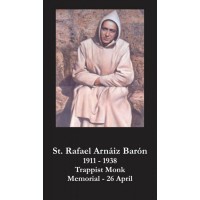 50pk Saint Rafael Arnaiz Baron Bulk Prayer-Cards (50 pack)