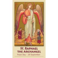 50pk Saint Raphael the Archangel Bulk Prayer-Cards (50 pack)